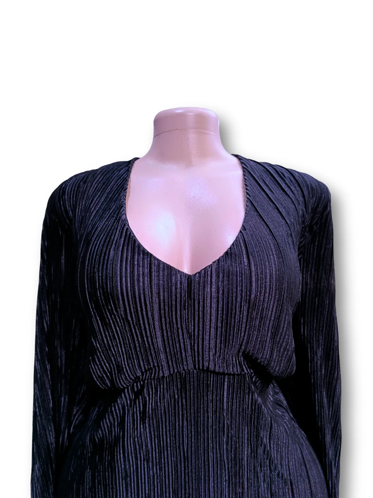  Midnight Pleated Mini Dress - Silky dresses available at theGirlyZone Kampala